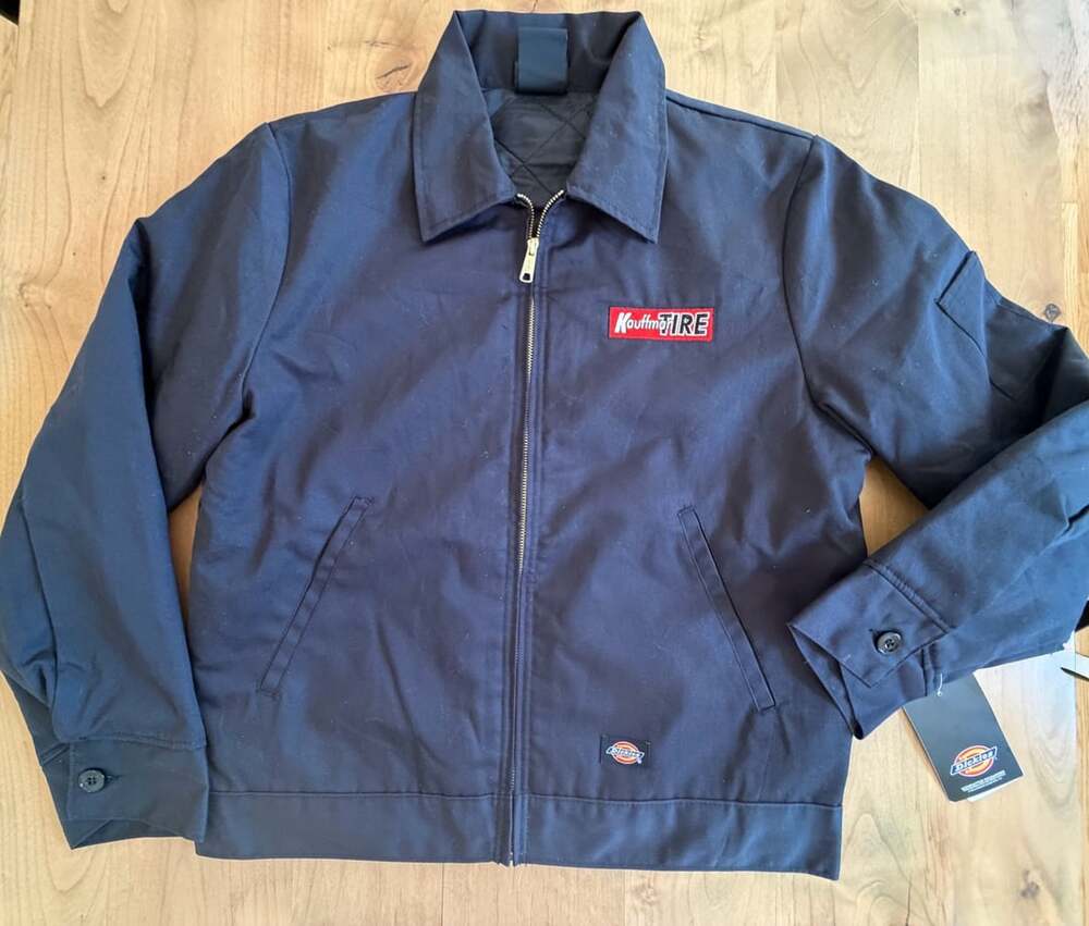 Dickies Quilted Lined Eisenhower Jacket Black (Logo patch) NWT Medium